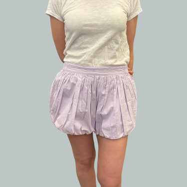 Short lilas 'ballon' en coton pour femmes M