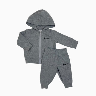 Ensemble gris veste à capuchon et jogger NB