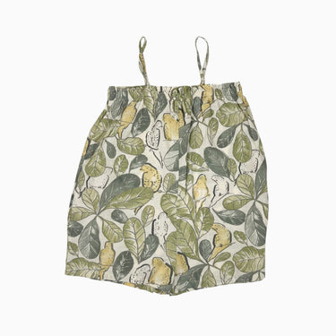 Combi 'feuillage et oiseaux' en coton 4Y