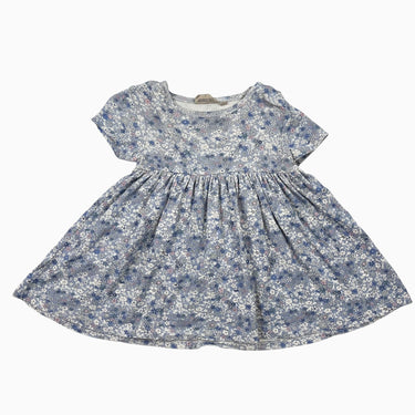 Robe bleu ciel à fleurs 80 (12M)