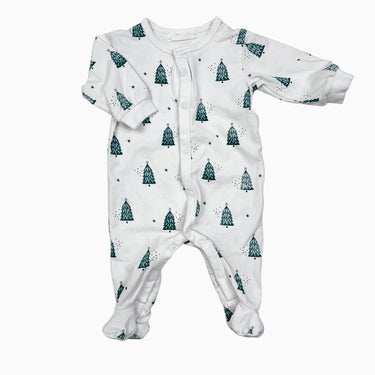 Pyjama blanc à imprimé sapins NB