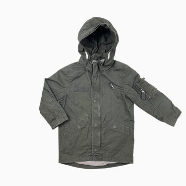 Manteau à capuchon kaki 3-4Y
