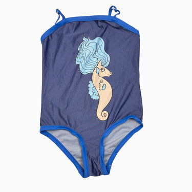 Maillot marine 'hippocampe' 128-134CM 8-9Y