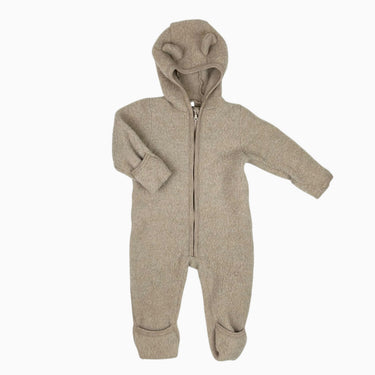 Combi à capuchon taupe en laine 9M