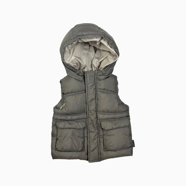 Veste sans manche style puffer taupe 12-18M