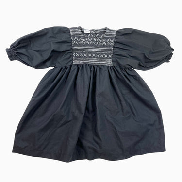 Robe noire avec motifs aztèques 3Y