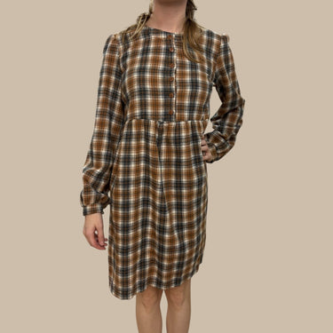 Robe carreauté en flanelle pour femmes XS