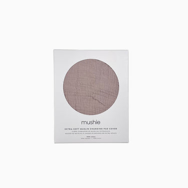 Drap contour de matelas à langer rose en mousseline