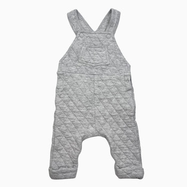 Salopette grise en coton matelassé 6M