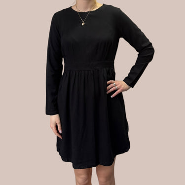 Robe noire en viscose pour femmes M