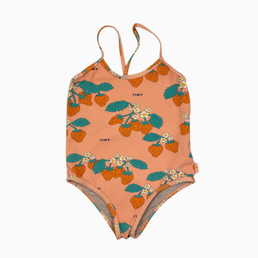 Maillot rose 'fraises' 4Y