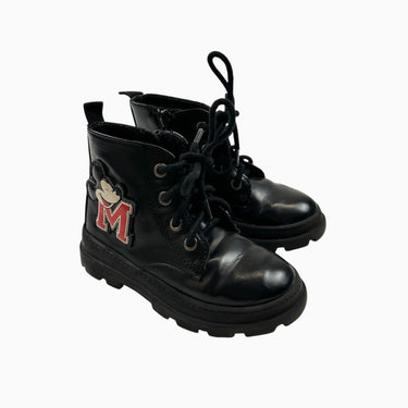 Bottines noires 'Mickey' avec fermetures latérales 8.5US
