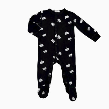 Pyjama anthracitte 'open' 12M