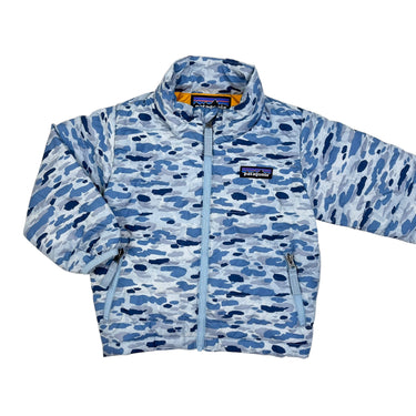 Manteau bleu puffer 'camouflage' 6-12M