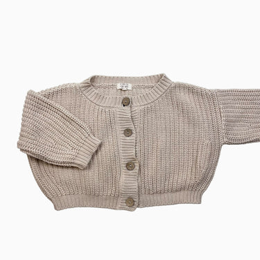 Cardigan vanille en tricot 12-18M