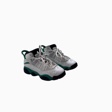 Sneakers blancs et verts et cuir ' Jordan 6 Rings' 11 US
