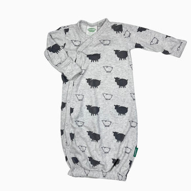 Dormeuse grise 'moutons' 0-3M