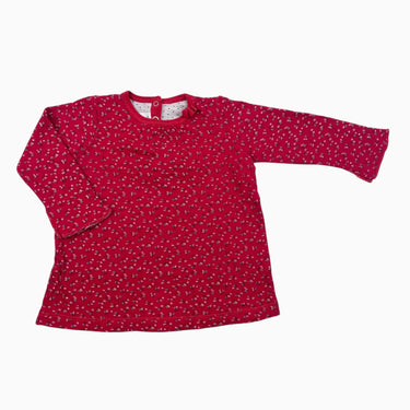 Robe rouge fleuri 6M