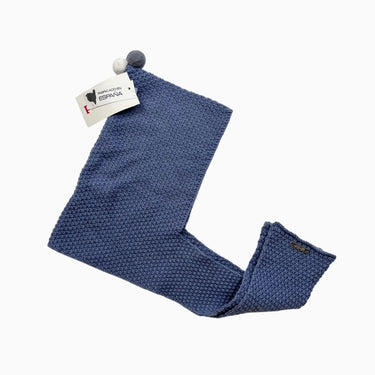 Bonnet pixie en tricot acrylique bleu 0-6M