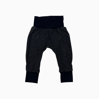 Pantalon à rayures grises et noires en bambou et spandex 3-12M