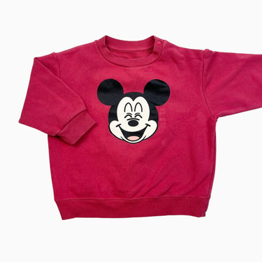 Pull rouge 'Mickey Mouse' 18-24M