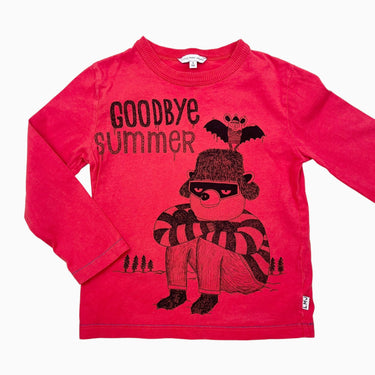 T-shirt rouge 'goodbye summer' 5Y