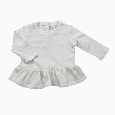 Robe crème avec volants 6M