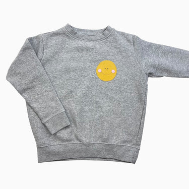 Pull gris 'soleil' S 8-9Y