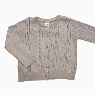Cardigan en tricot pointelle 1.5-2Y