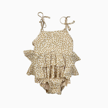 Maillot vanille fleurs jaunes 12M