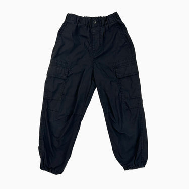 Pantalon cargo noir 'baggy' 5-6Y