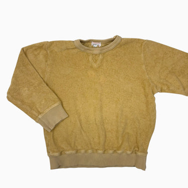 Chandail ocre en ratine de coton 8Y