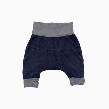 Short 'look denim' en bambou et coton 0-6M