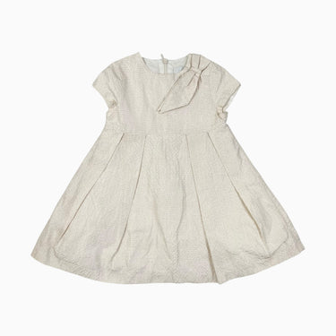 Robe rose-crème pointelle dorées 4Y