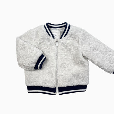 Veste Blanche en sherpa 12-18M