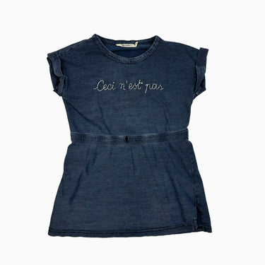 Robe tunique bleu 'Ceci n'est pas' 2-3Y