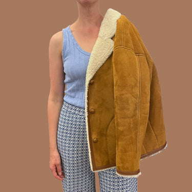 Manteau en peau de mouton pour femmes Large