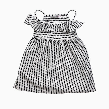 Robe crème et noire 2-3Y