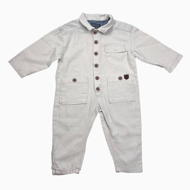 Combi sable 'Boiler suit' en lin et coton 18-24M