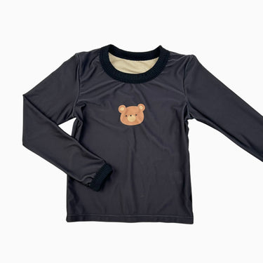 Haut de maillot noir ourson 5Y