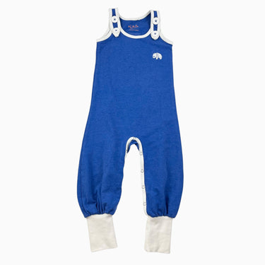 Combi marine sans manche en coton bio et poly recyclé 86CM (2Y)