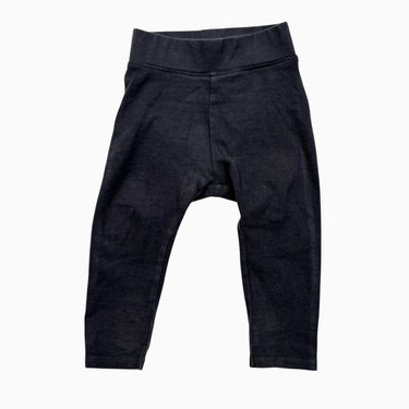 Legging anthracite en coton bio 3-6M