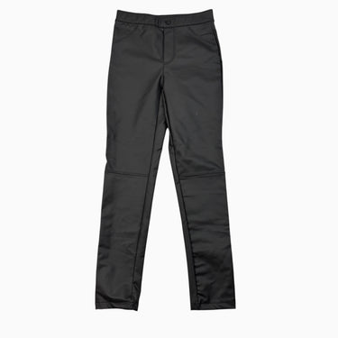 Jegging noir en simili-cuir 10Y