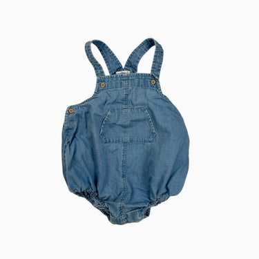 Barboteuse en coton chambray 12M