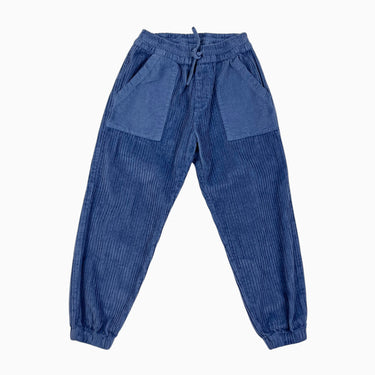 Pantalon bleu en corduroy 6Y