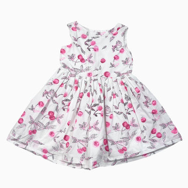 Robe coton cerise 6Y