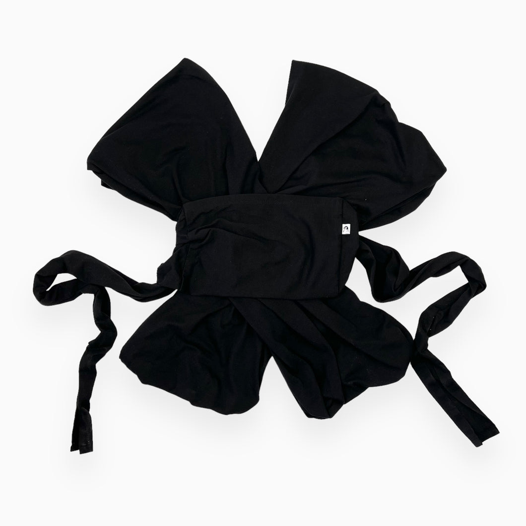 Porte-bébé 'Flex'  noir en poly, coton et spandex XL (NB à 44lbs)