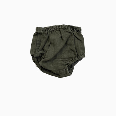 Bloomer vert olive en lin 0-3M