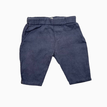Pantalon marine en lin 0-3M