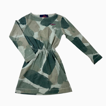 Robe verte tacheté en coton 3Y